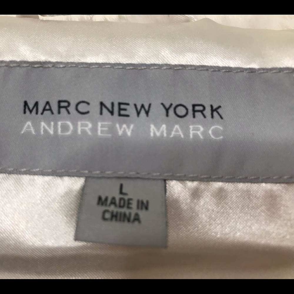 Marc New York (Andrew Marc) Vest Faux Fur Large - Picture 3 of 4
